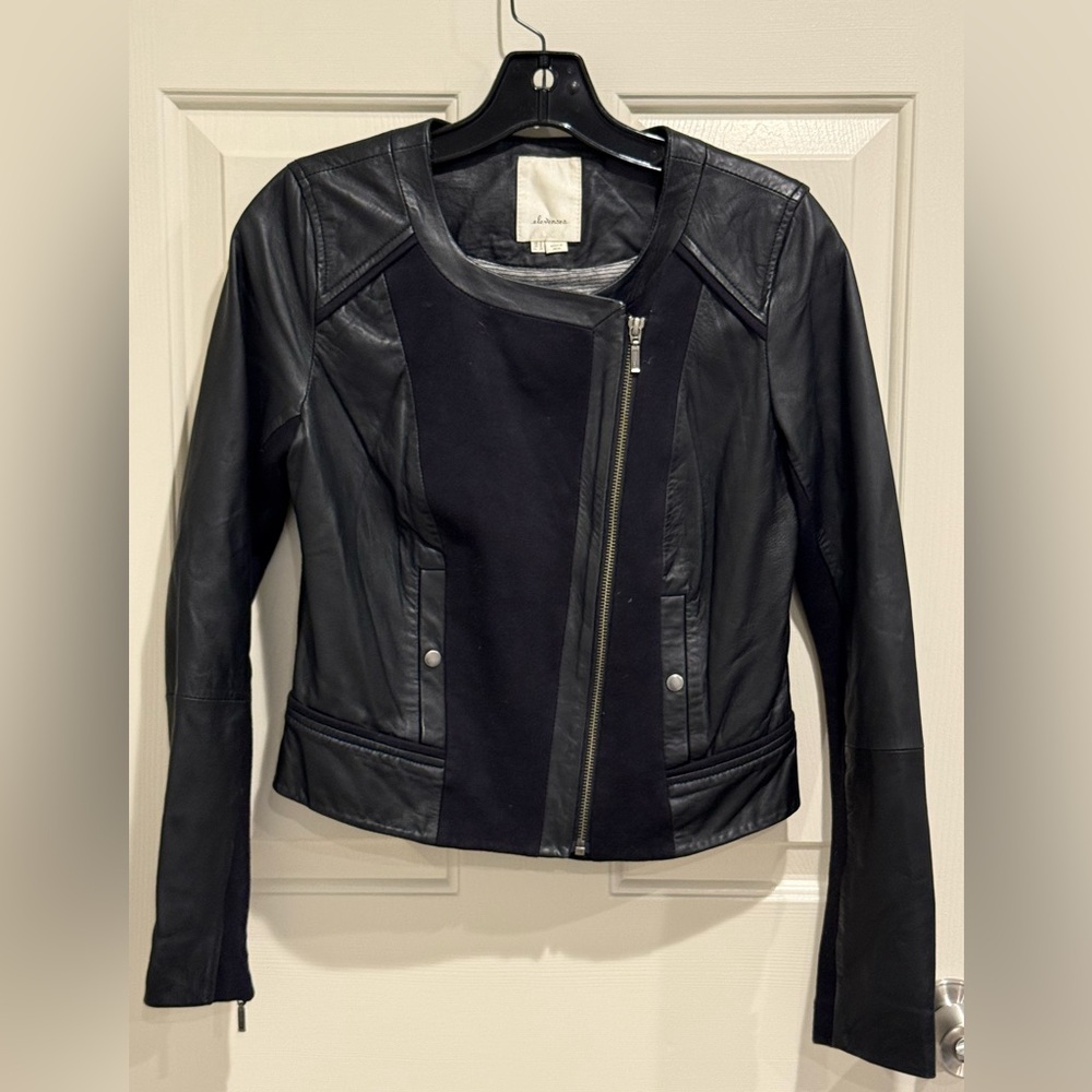 Elevenses Black Leather Jacket